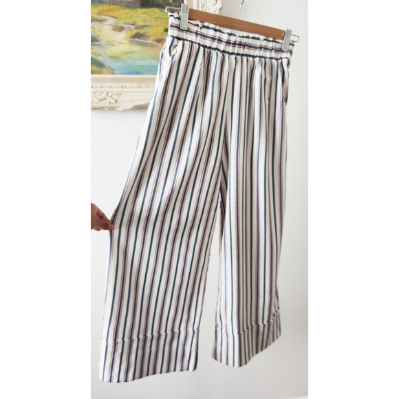 BERSHKA striped wide leg culottes - Picture 2 of 3